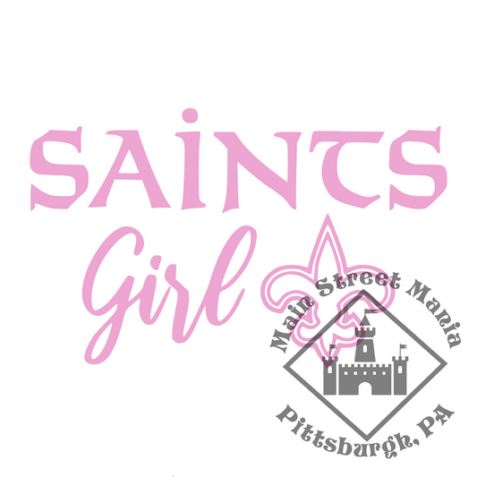 Saints Girl Sticker Decal