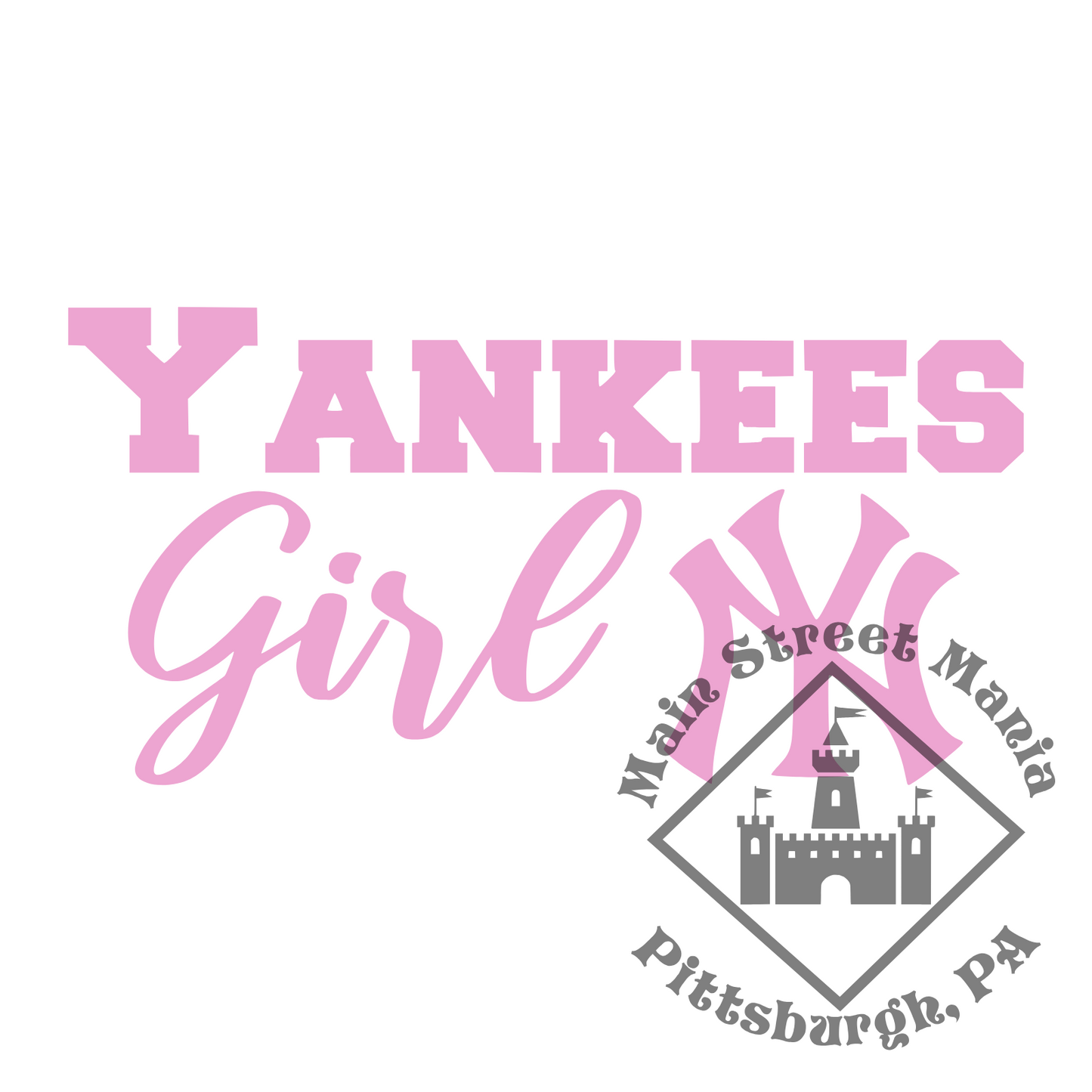 Yankees Girl Sticker Decal