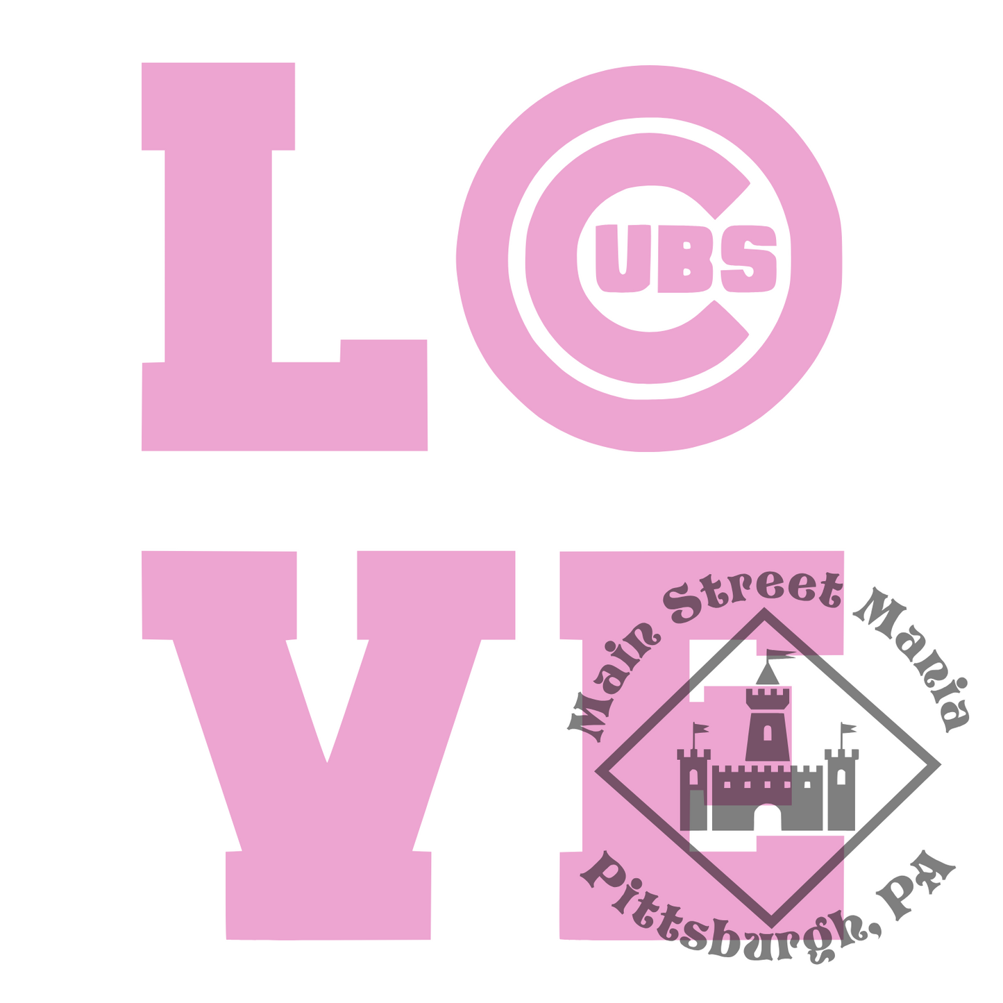 Cubs Love Sticker Decal