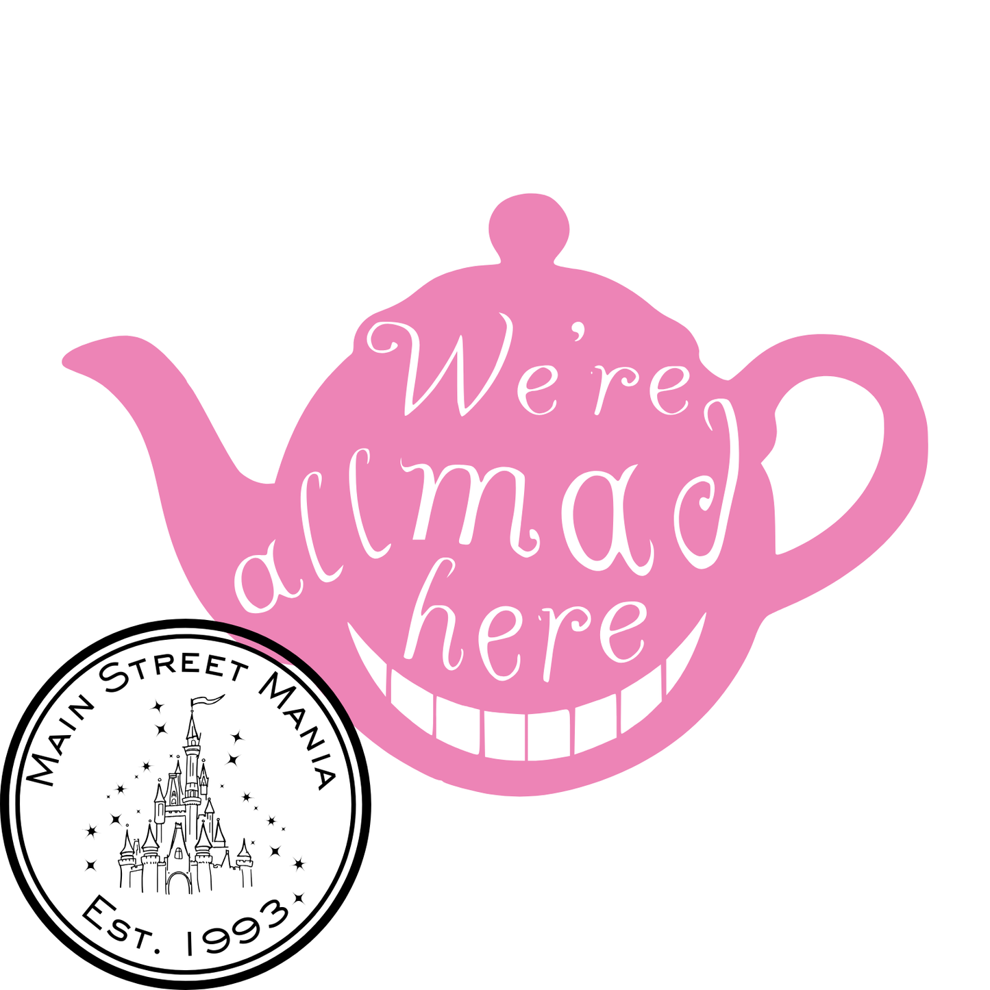 We're All Mad Here Sticker Decal