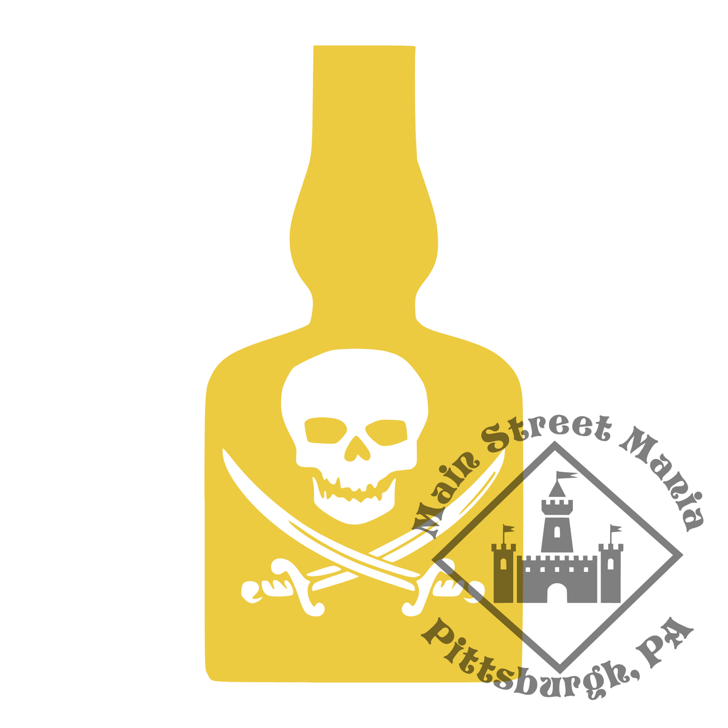 Pirate Bottle O' Rum Decal