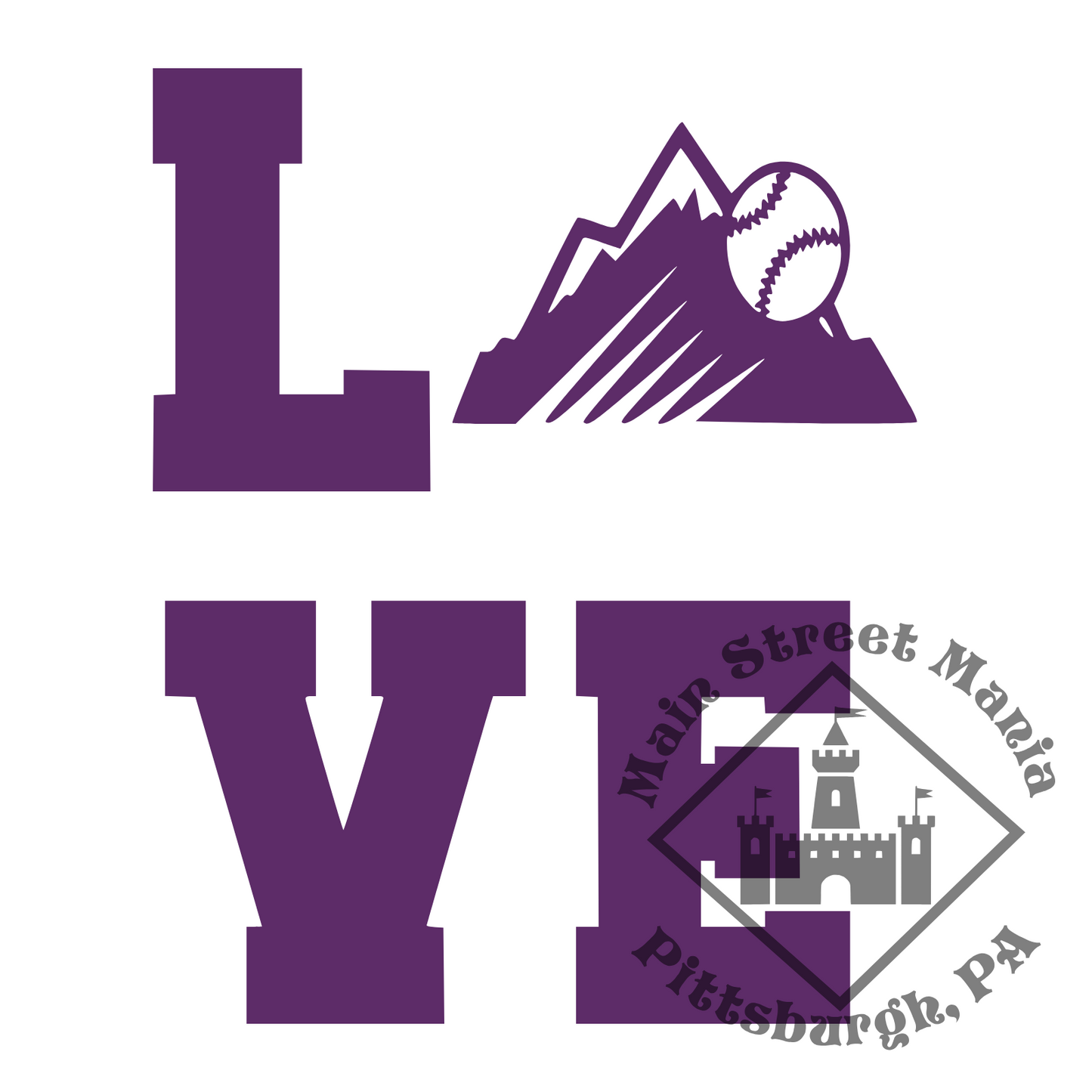 Rockies Love Sticker Decal