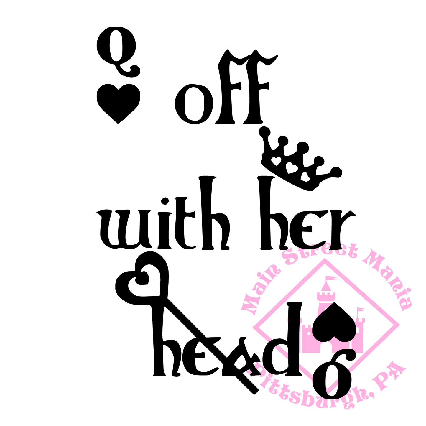 Off With Her Head Decal Sticker