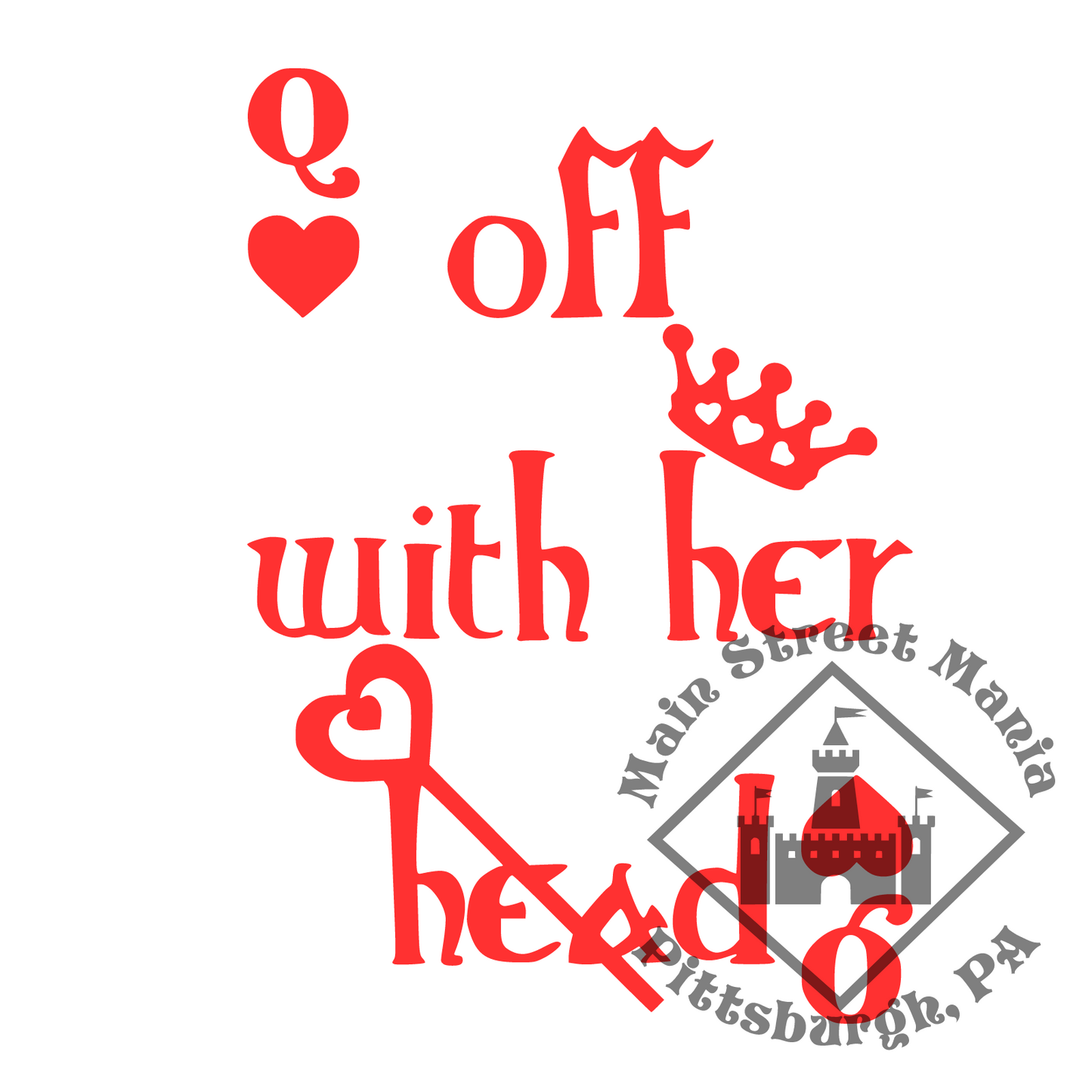 Off With Her Head Decal Sticker