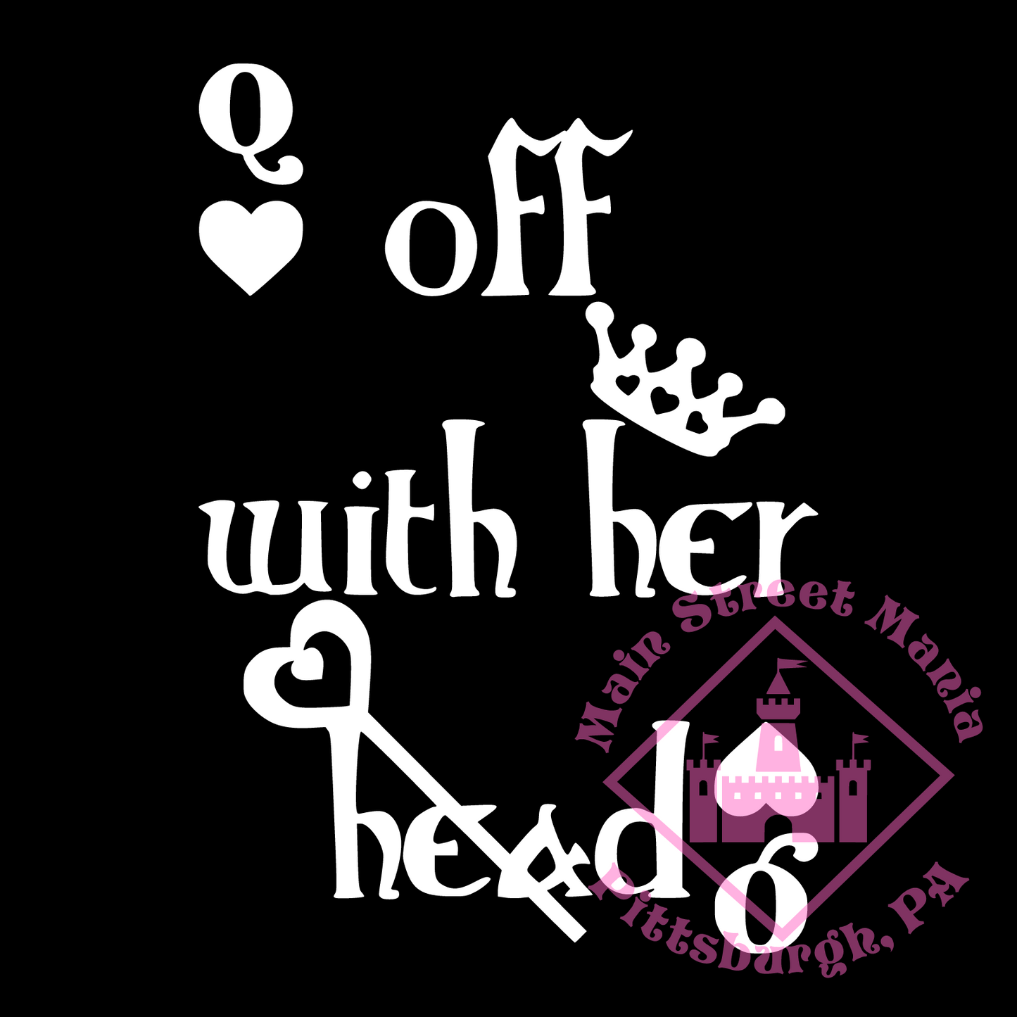 Off With Her Head Decal Sticker