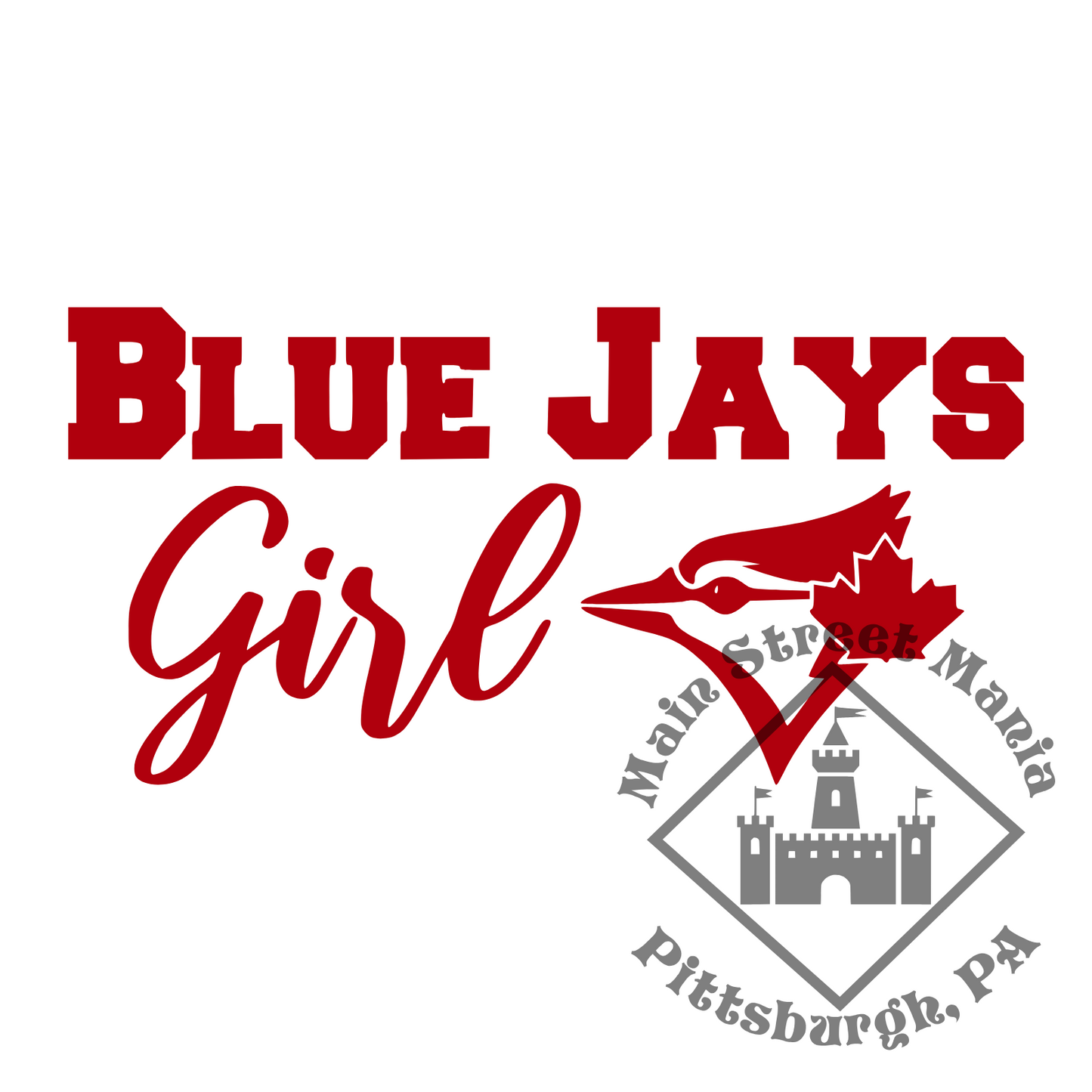 Toronto Blue Jays Girl Sticker Decal