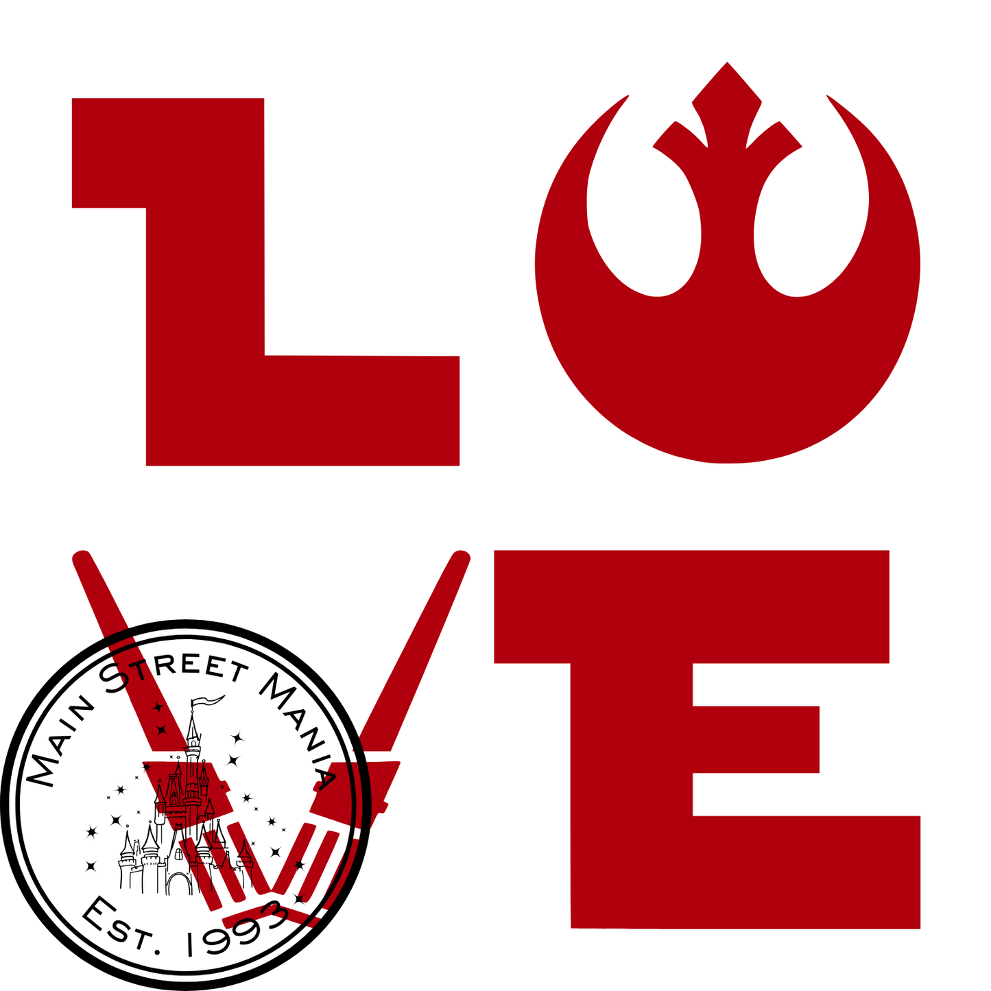 Star Wars Love Sticker Decal