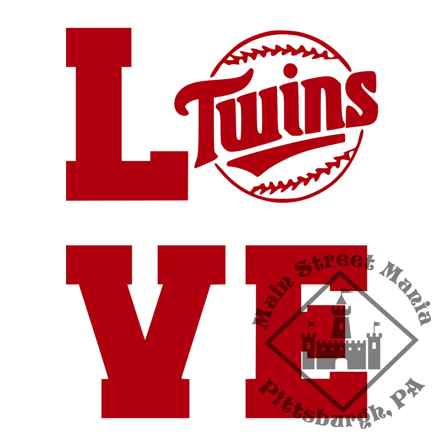 Twins Love Sticker Decal