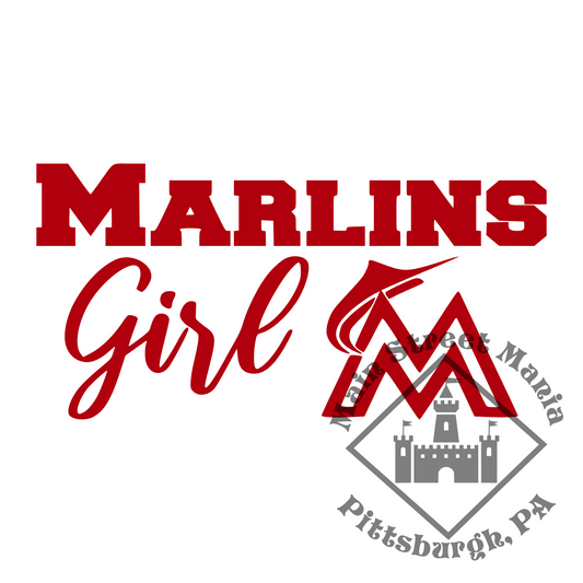 Marlins Girl Sticker Decal