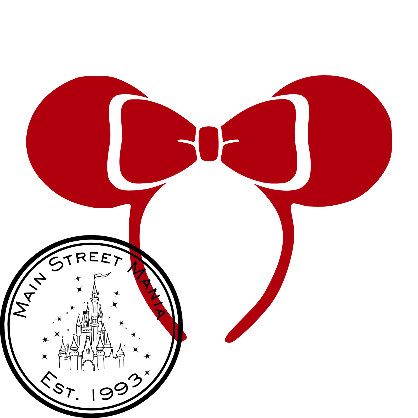 Minnie Ears Headband Sticker Decal