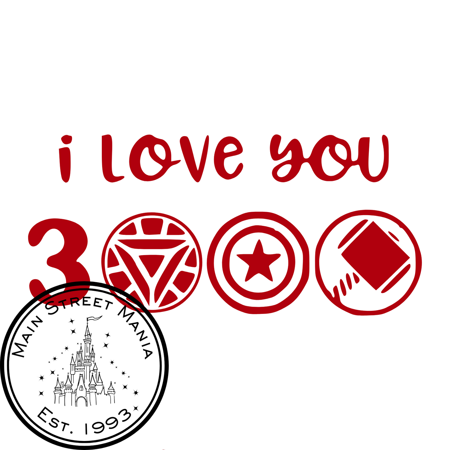 I Love You 3000 Decal Sticker Decal