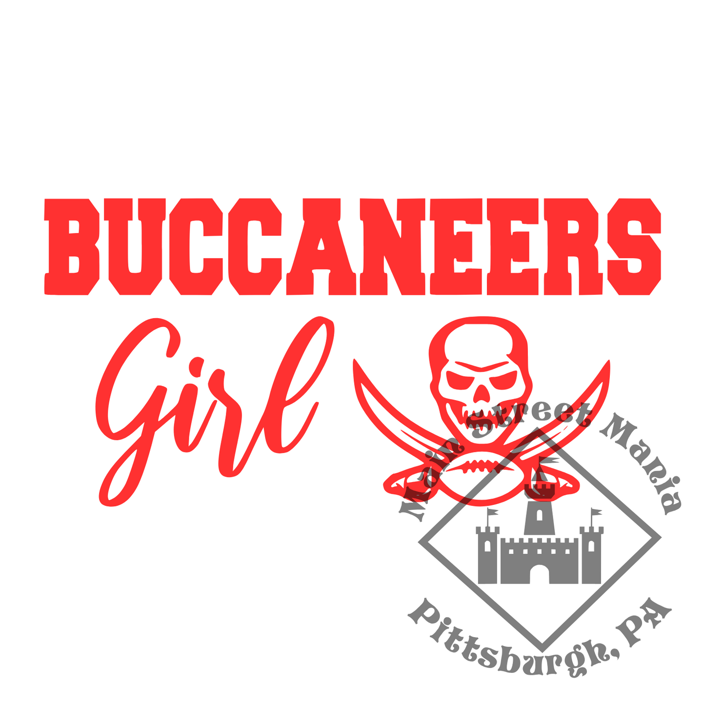 Buccaneers Girl Sticker Decal