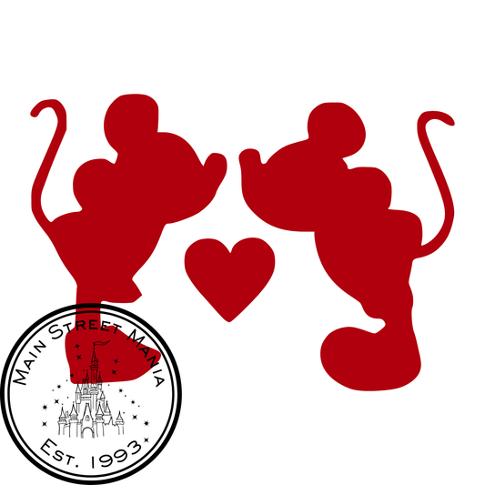 Mickey Loves Minnie Decal