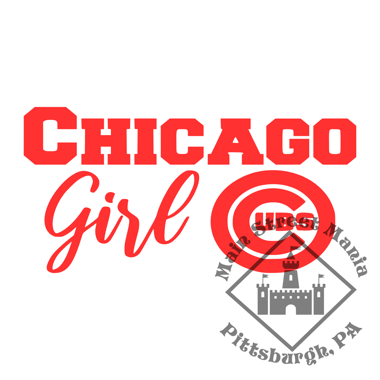 Cubs Girl Sticker Decal