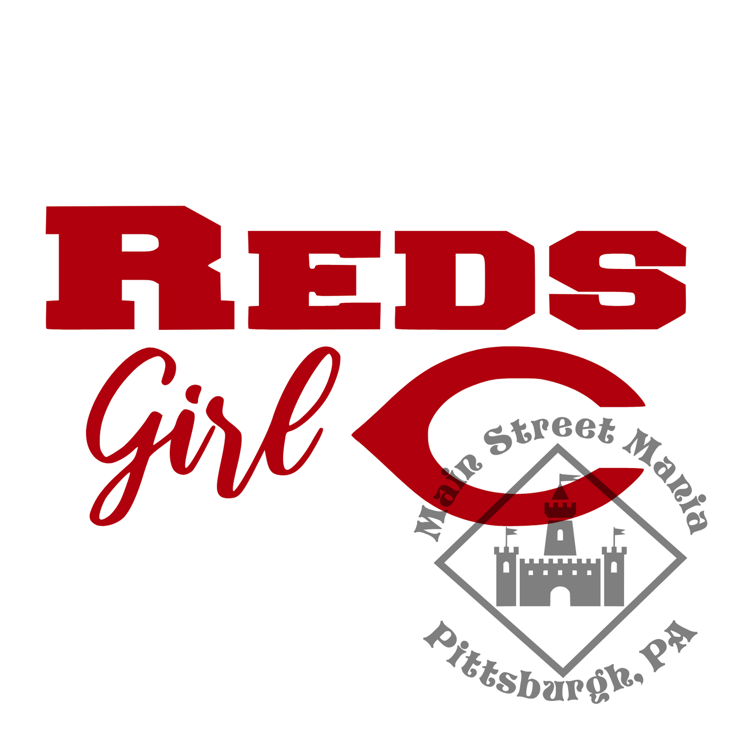 Reds Girl Sticker Decal