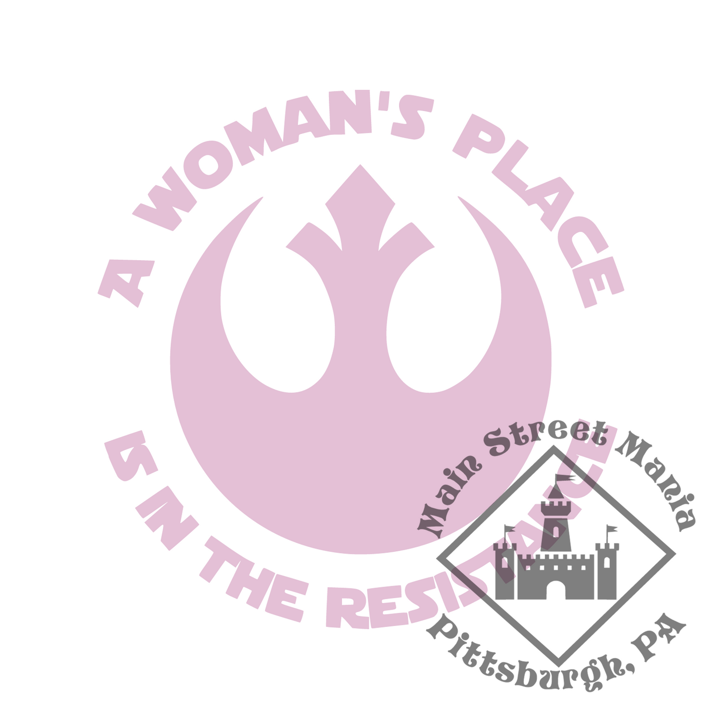 A Woman's Place is in the Resistance Decal