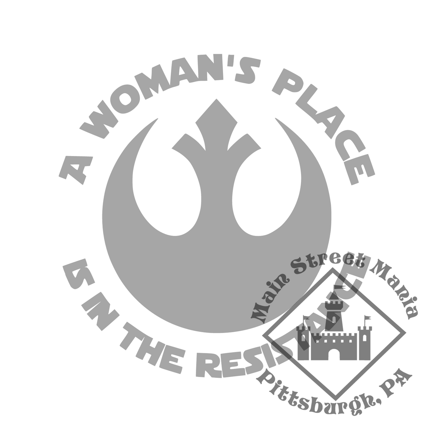 A Woman's Place is in the Resistance Decal