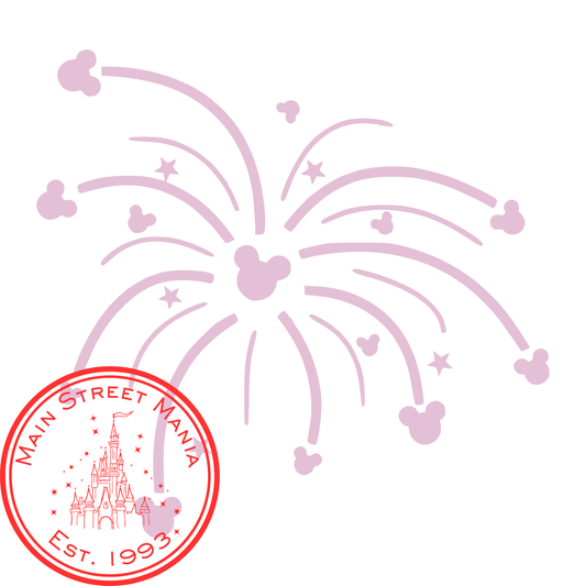 Mickey Fireworks Decal