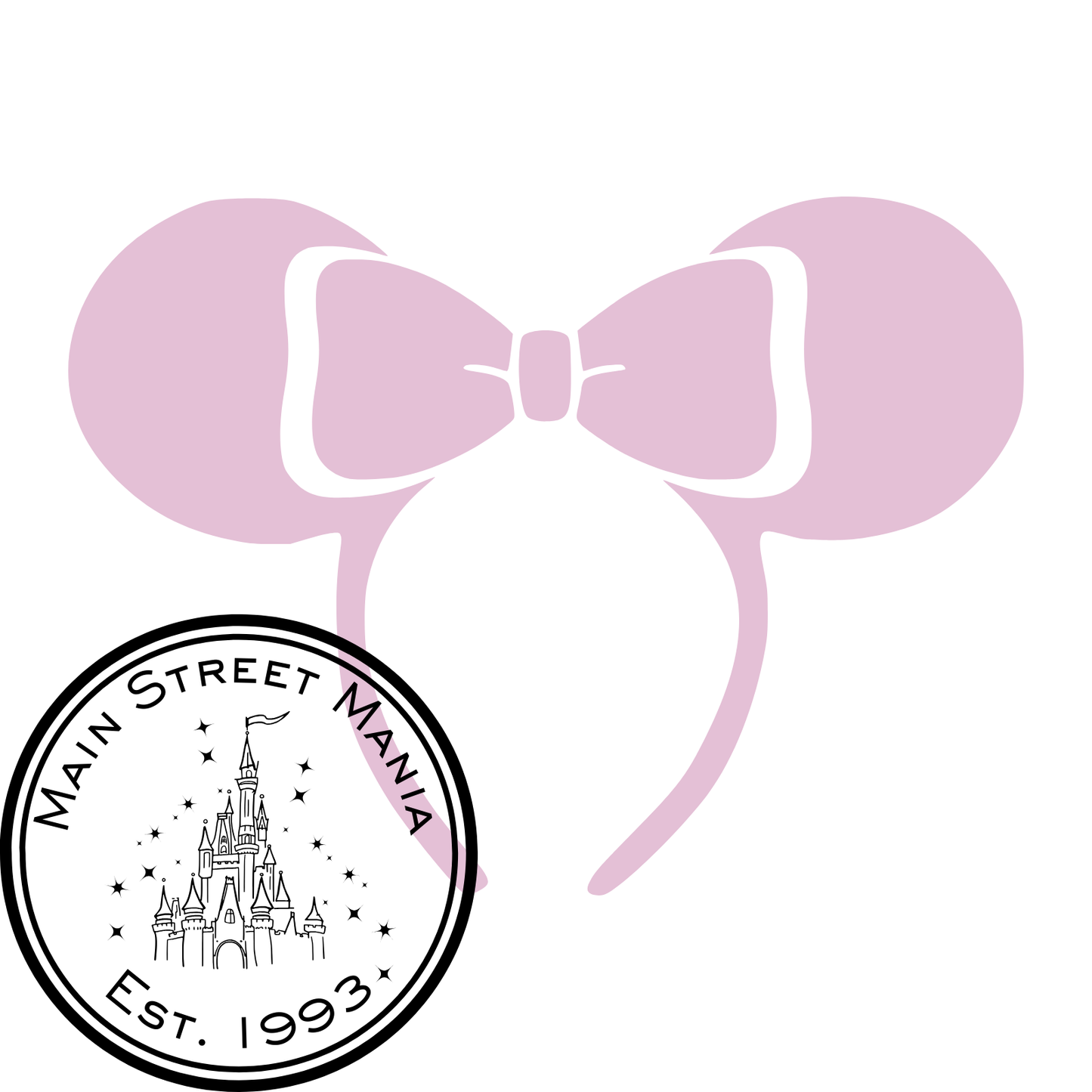 Minnie Ears Headband Sticker Decal