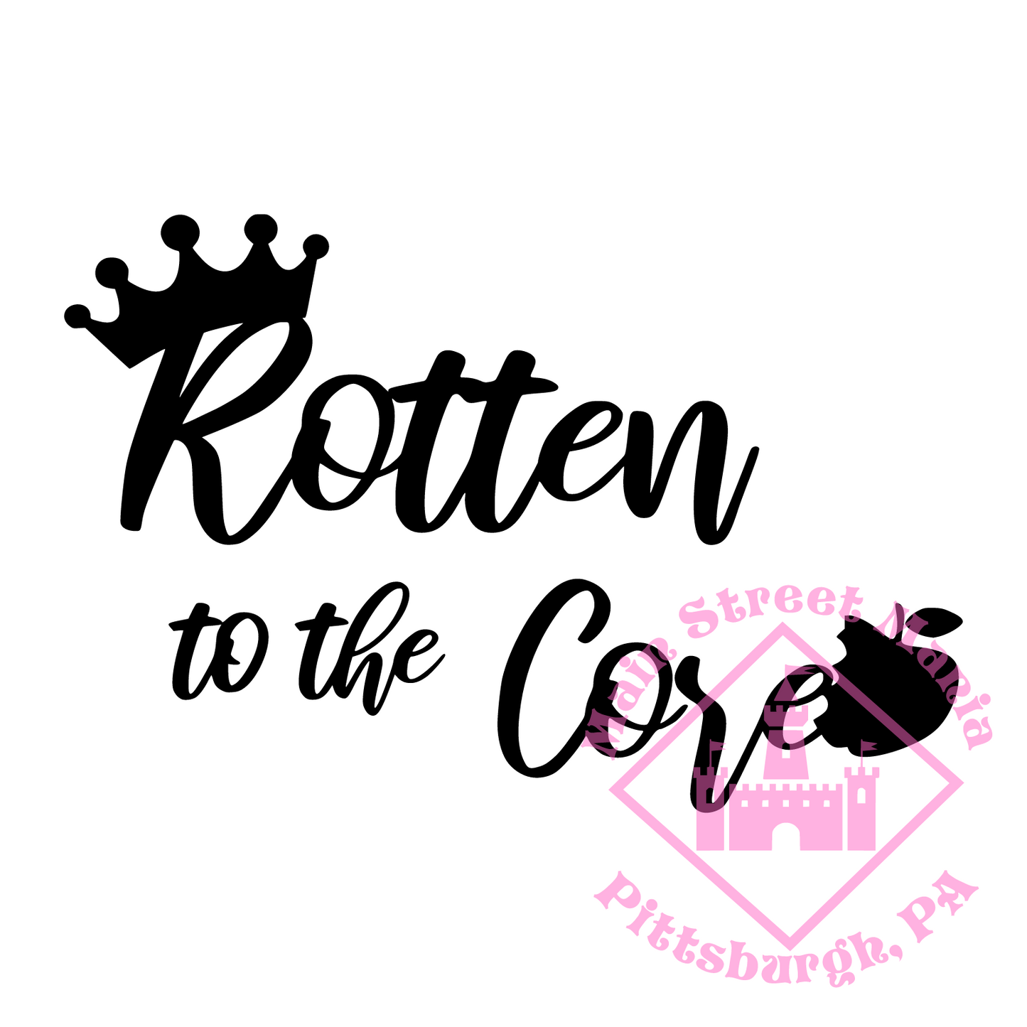 Rotten to the Core Sticker Decal