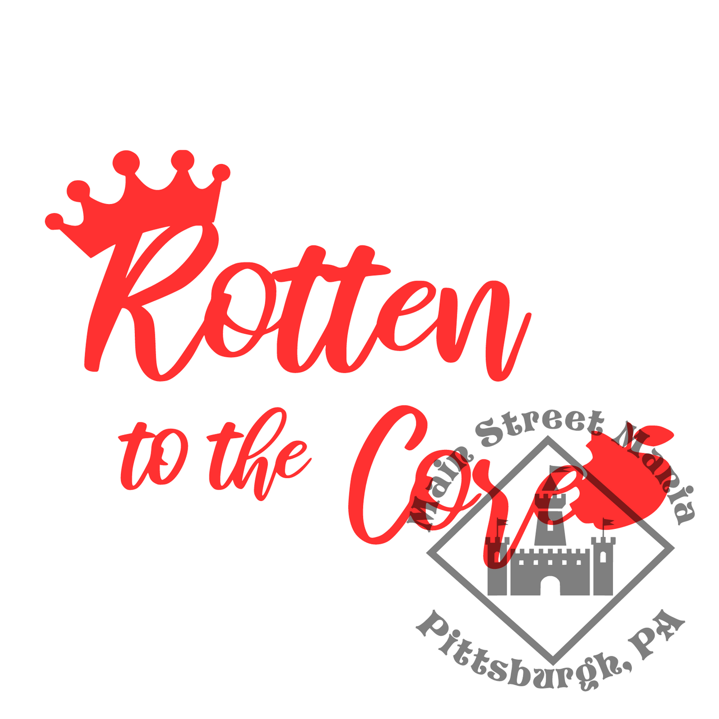 Rotten to the Core Sticker Decal