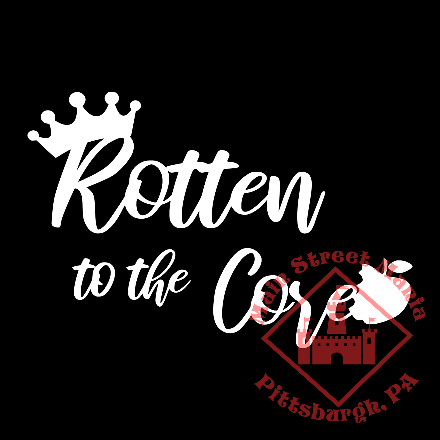 Rotten to the Core Sticker Decal