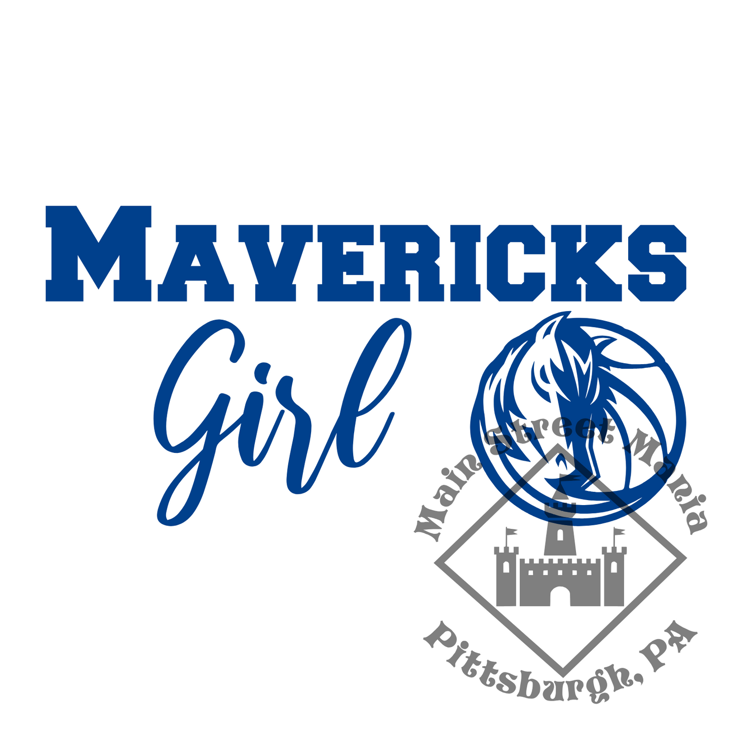 Mavericks Girl Sticker Decal