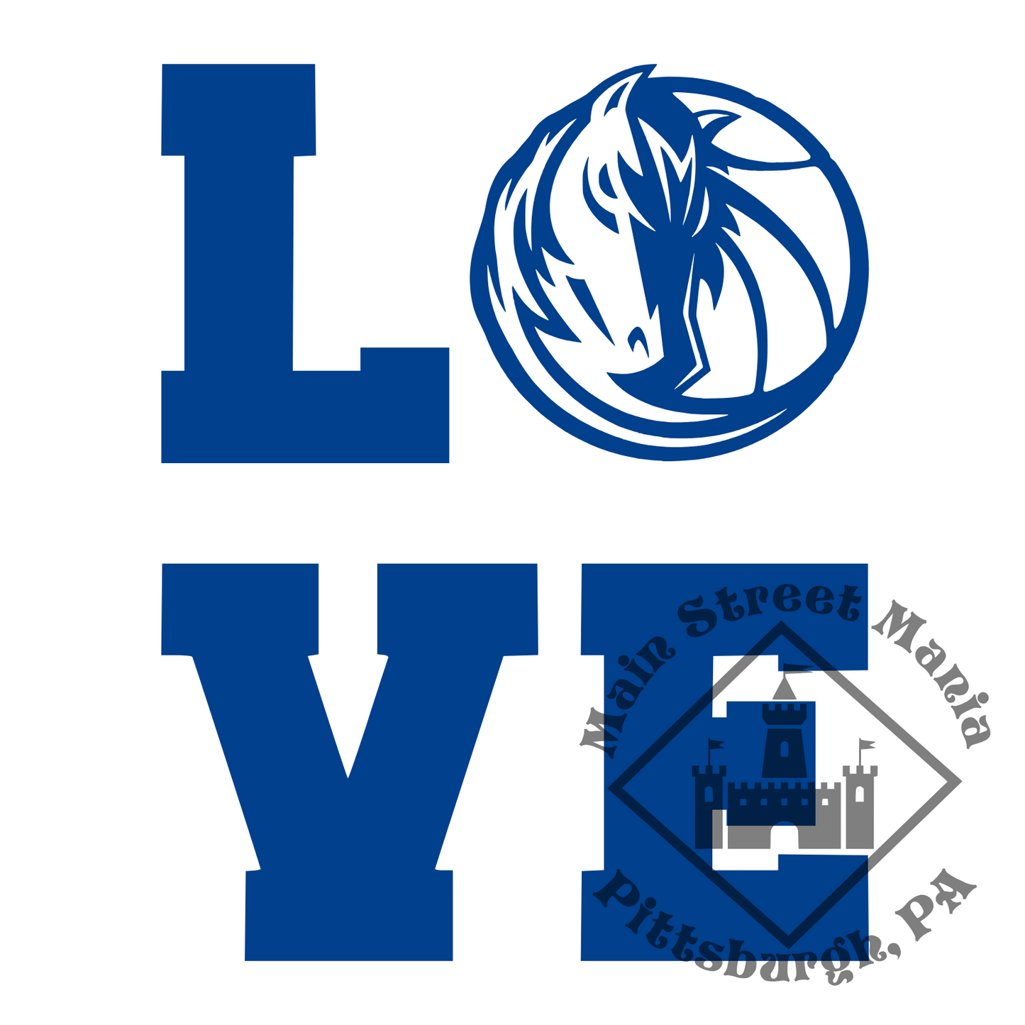 Mavericks Love Sticker Decal