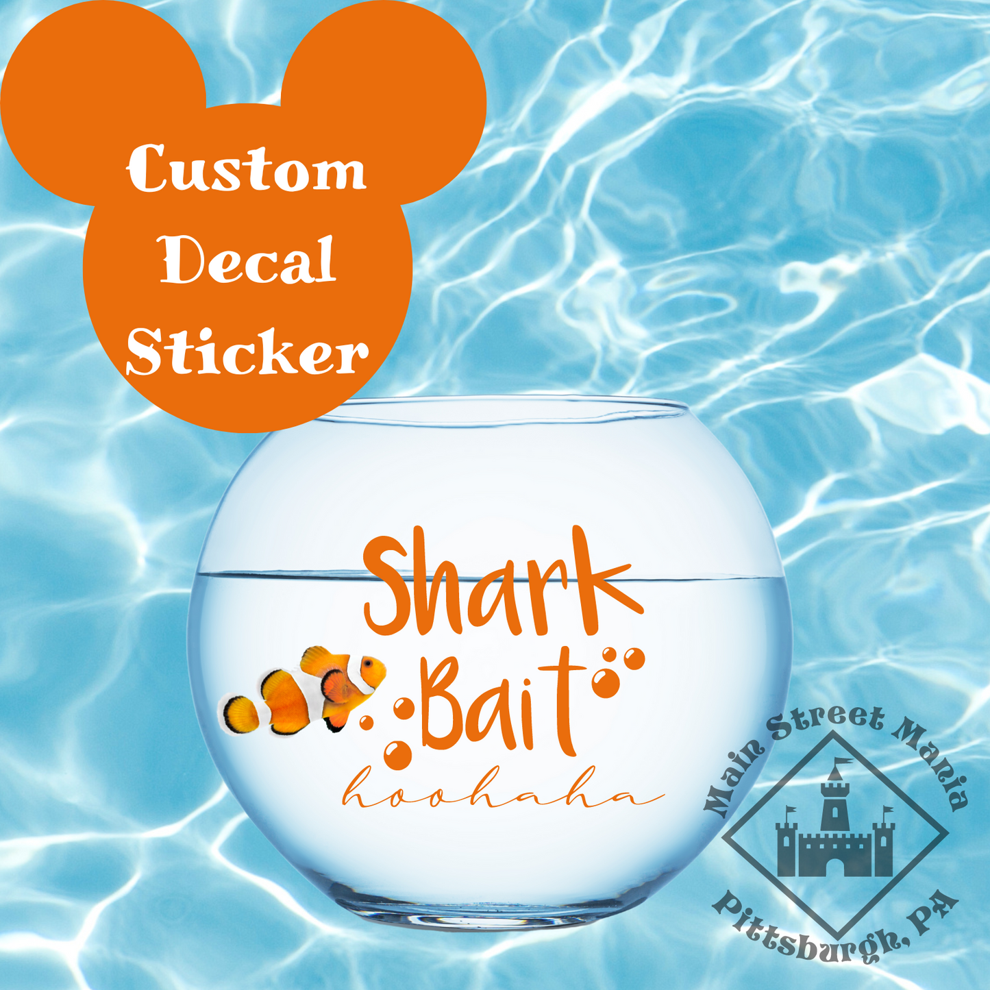 Shark Bait Hooohaha Finding Nemo Sticker Decal