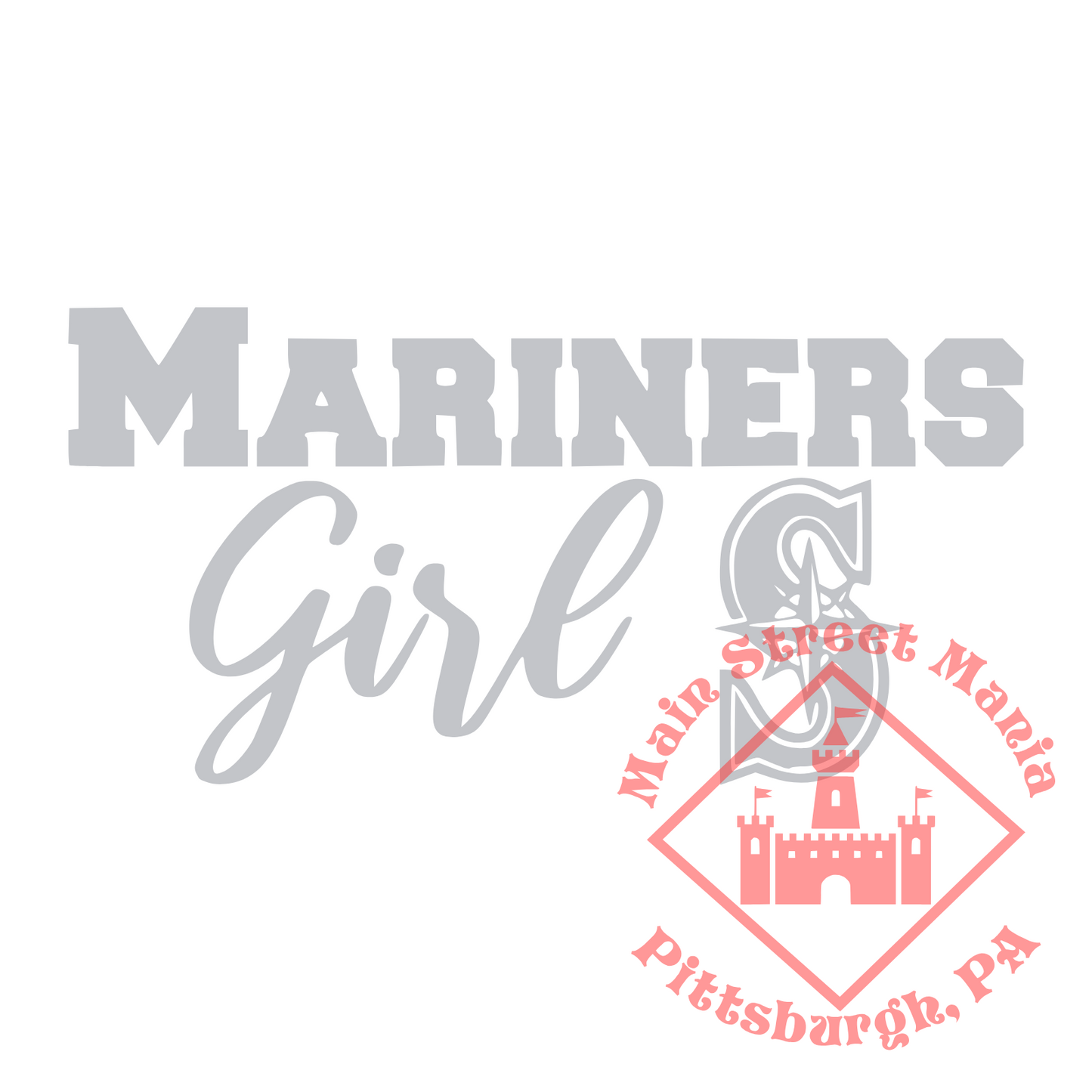 Seattle Mariners Girl Sticker Decal