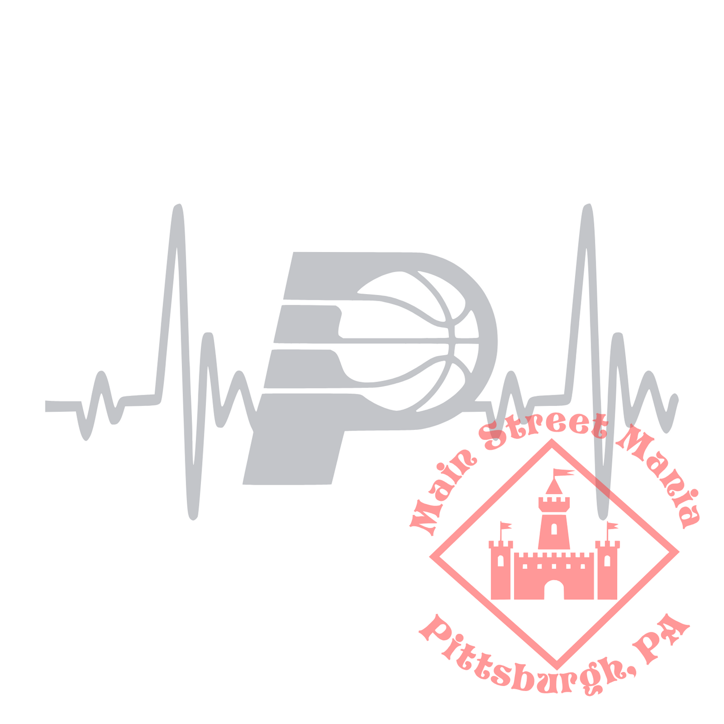 Pacers Heartbeat Sticker Decal