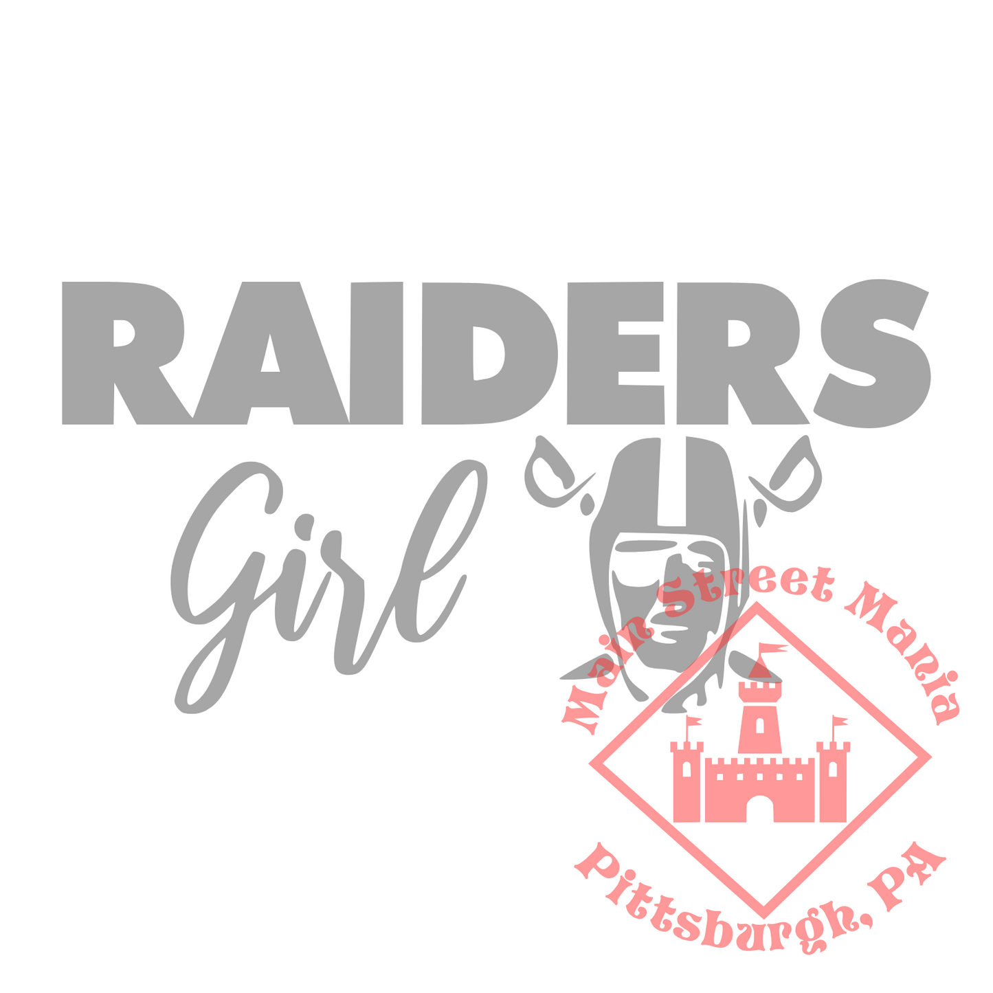 Raiders Girl Sticker Decal