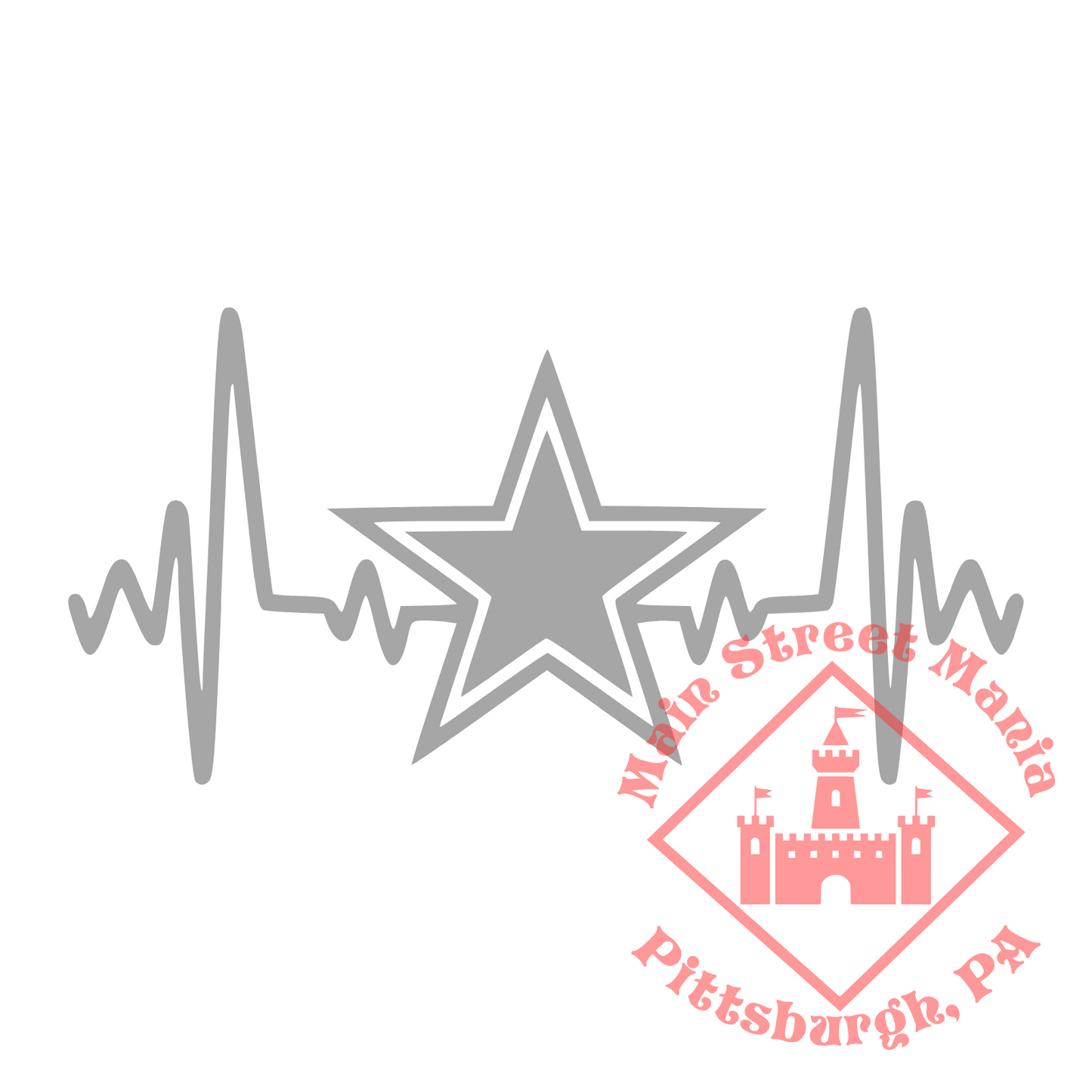 Cowboys Heartbeat Sticker Decal