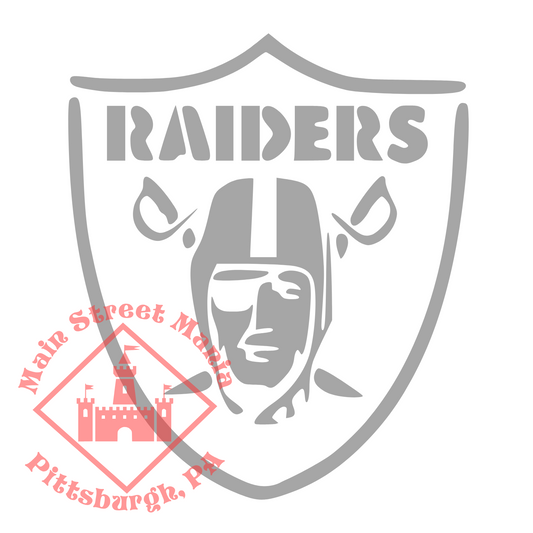 Raiders Shield Logo Sticker Decal