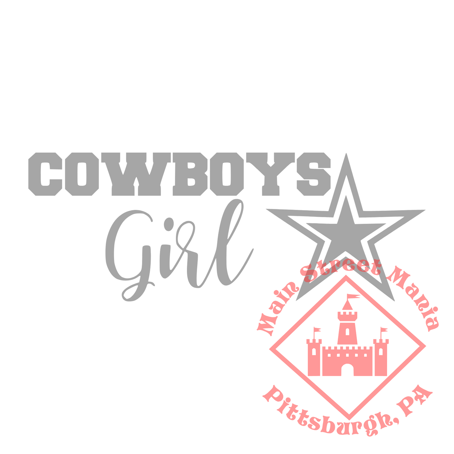 Cowboys Girl Sticker Decal