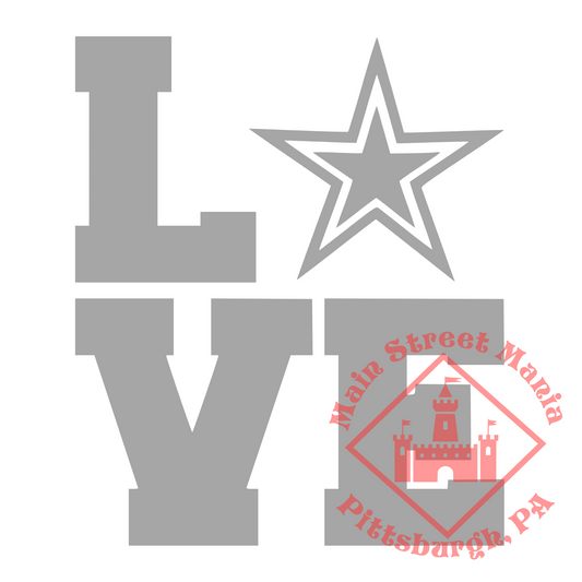 Cowboys Love Sticker Decal