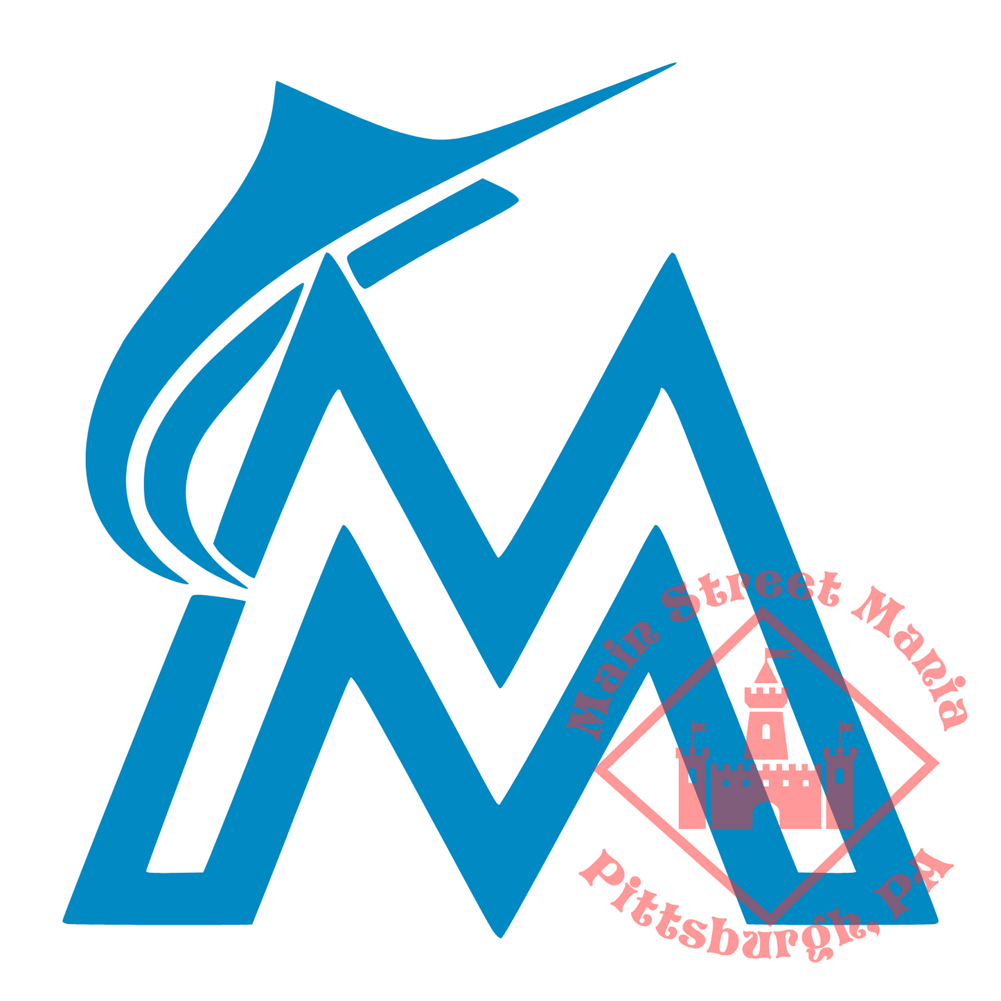 Marlins M Logo Sticker Decal