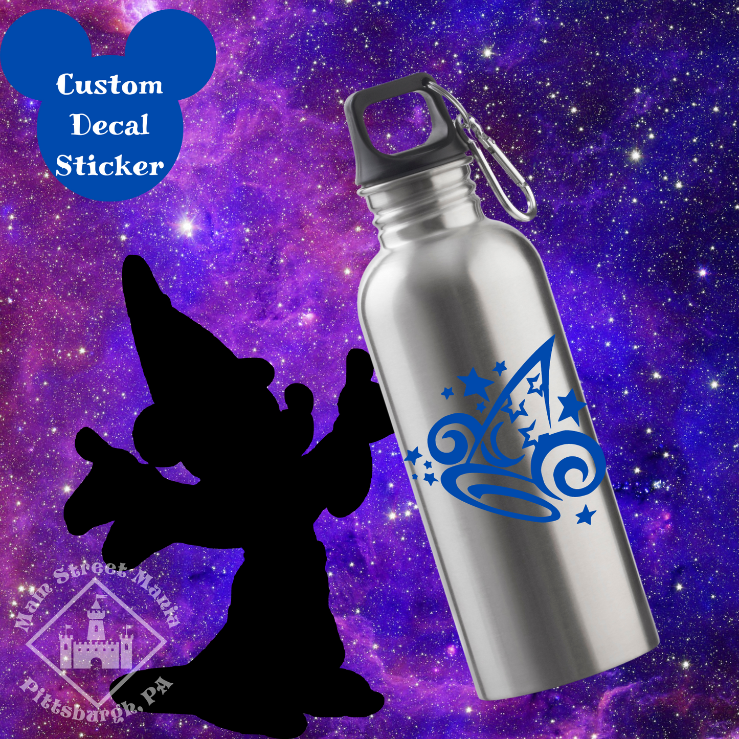 Sorcerer Mickey Decal Sticker