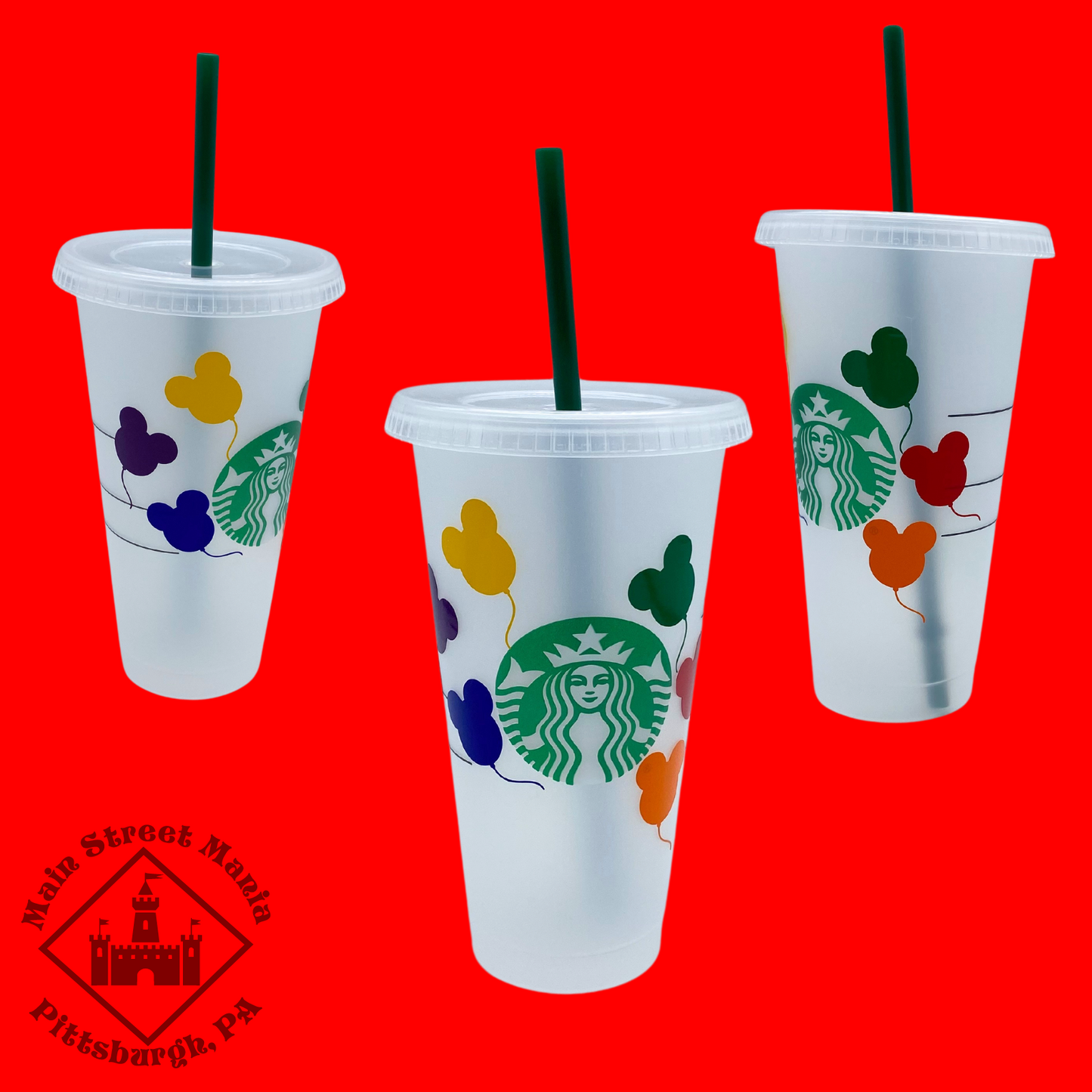 Mickey Mouse Balloons Starbucks Tumbler