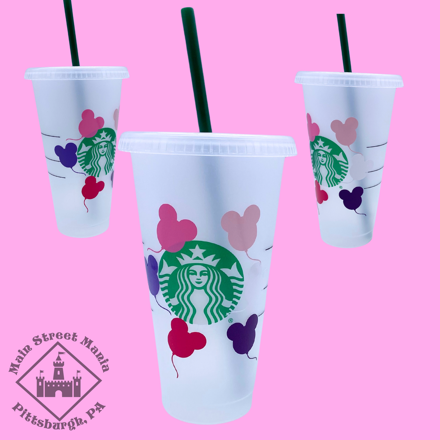 Mickey Mouse Balloons Starbucks Tumbler