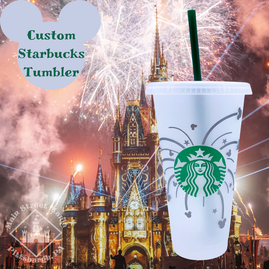 Mickey Mouse Fireworks Starbucks Tumbler