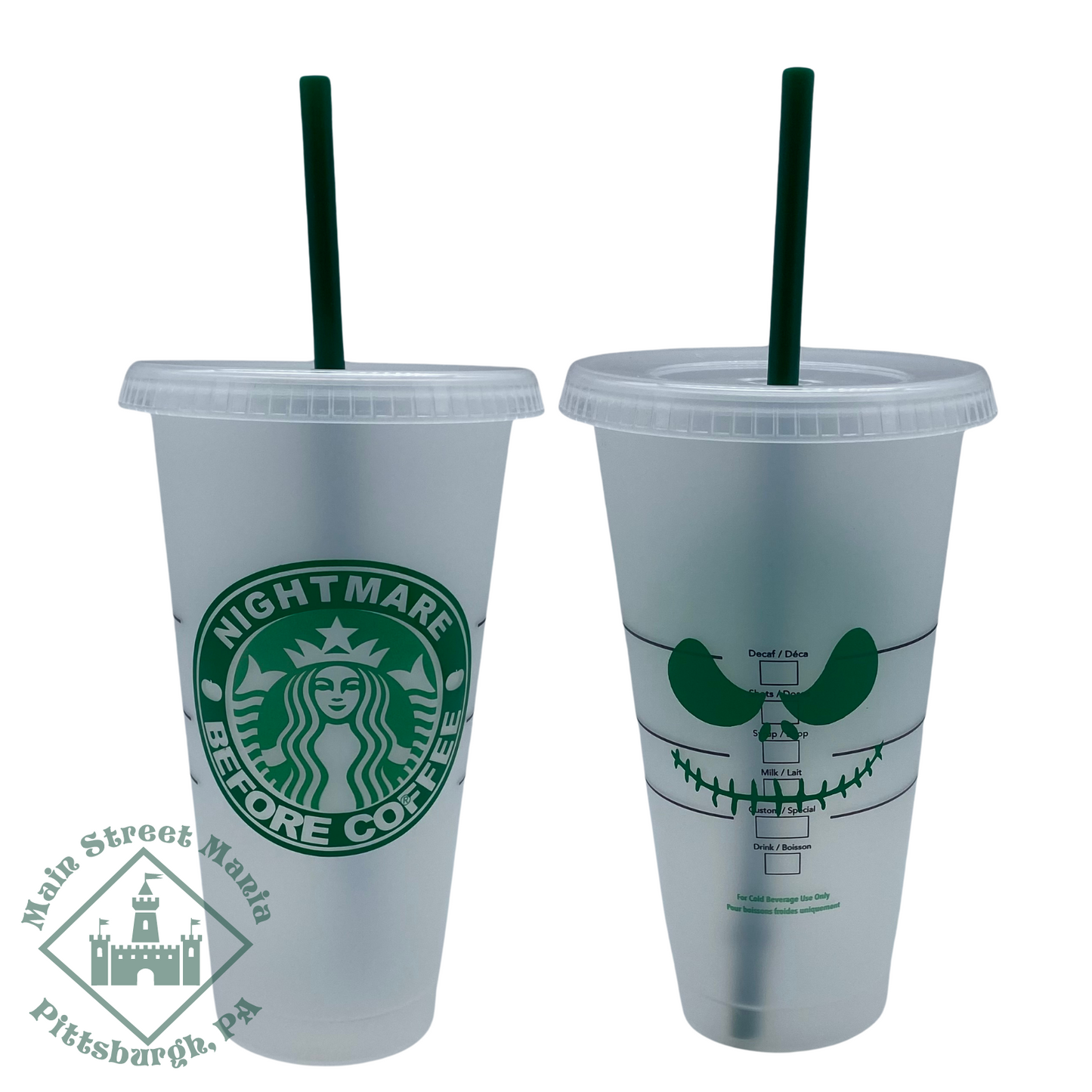 Nightmare Before Coffee Starbucks Tumbler