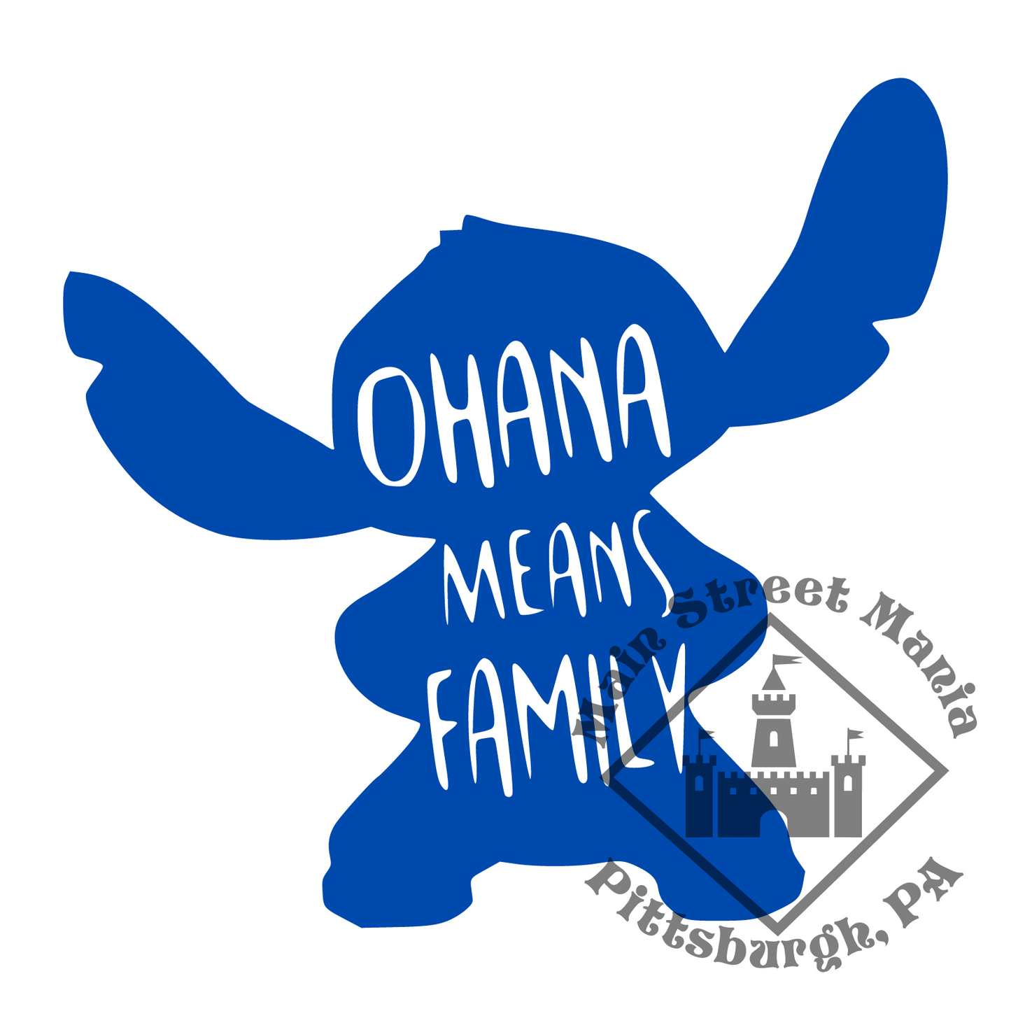 Ohana Means Family Stitch Decal