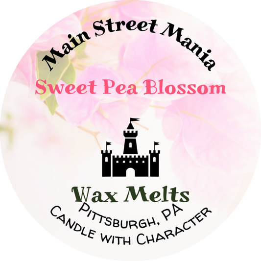 Sweet Pea Blossom Candle with Character Wax Melts