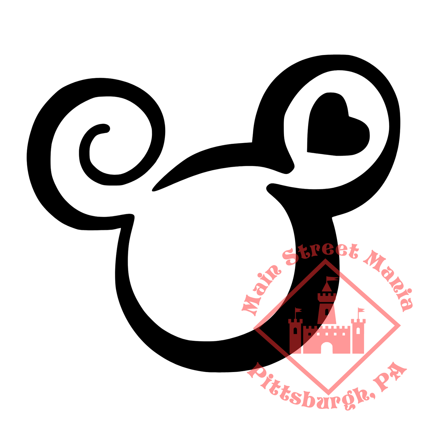 Tribal Mickey Ears Decal Sticker