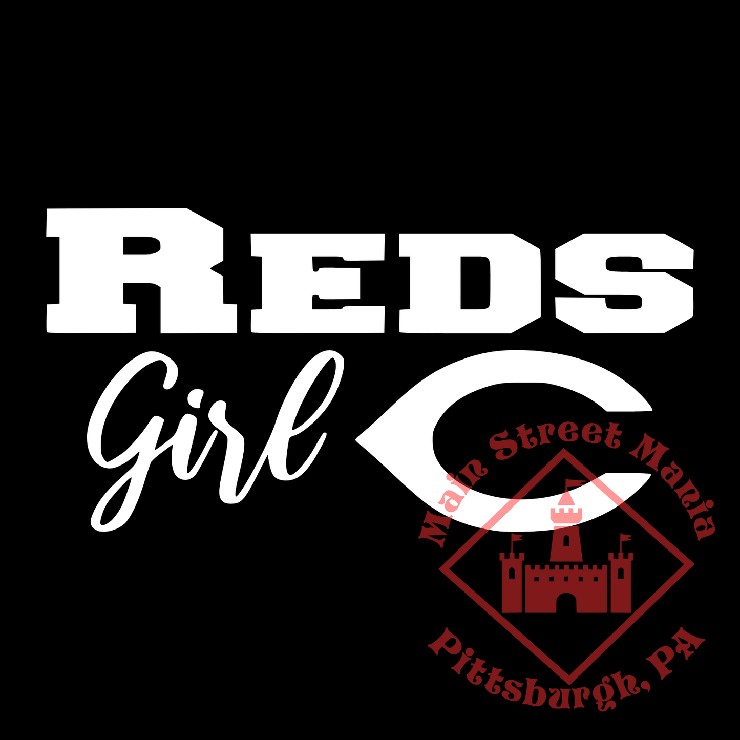 Reds Girl Sticker Decal