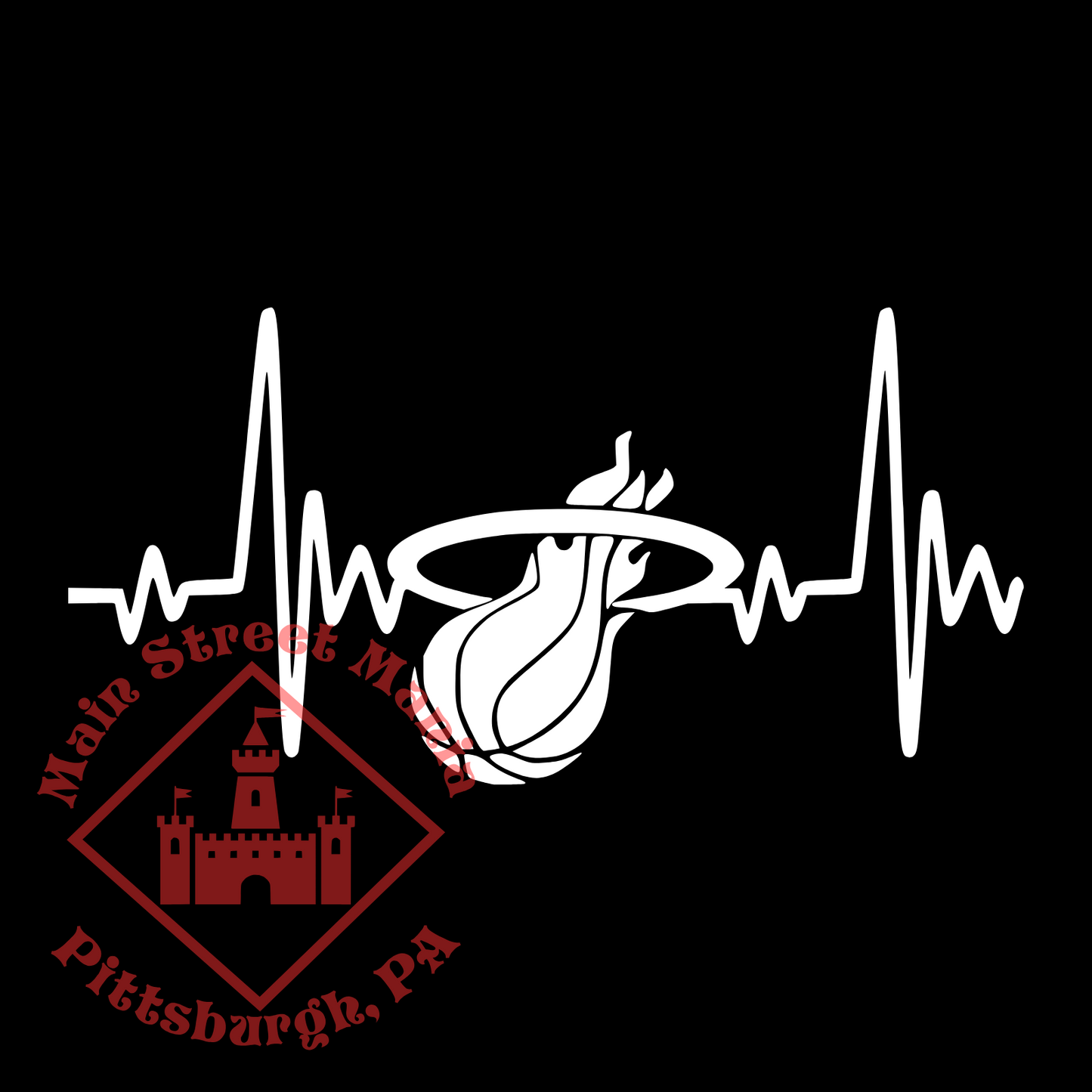 Heat Heartbeat Sticker Decal