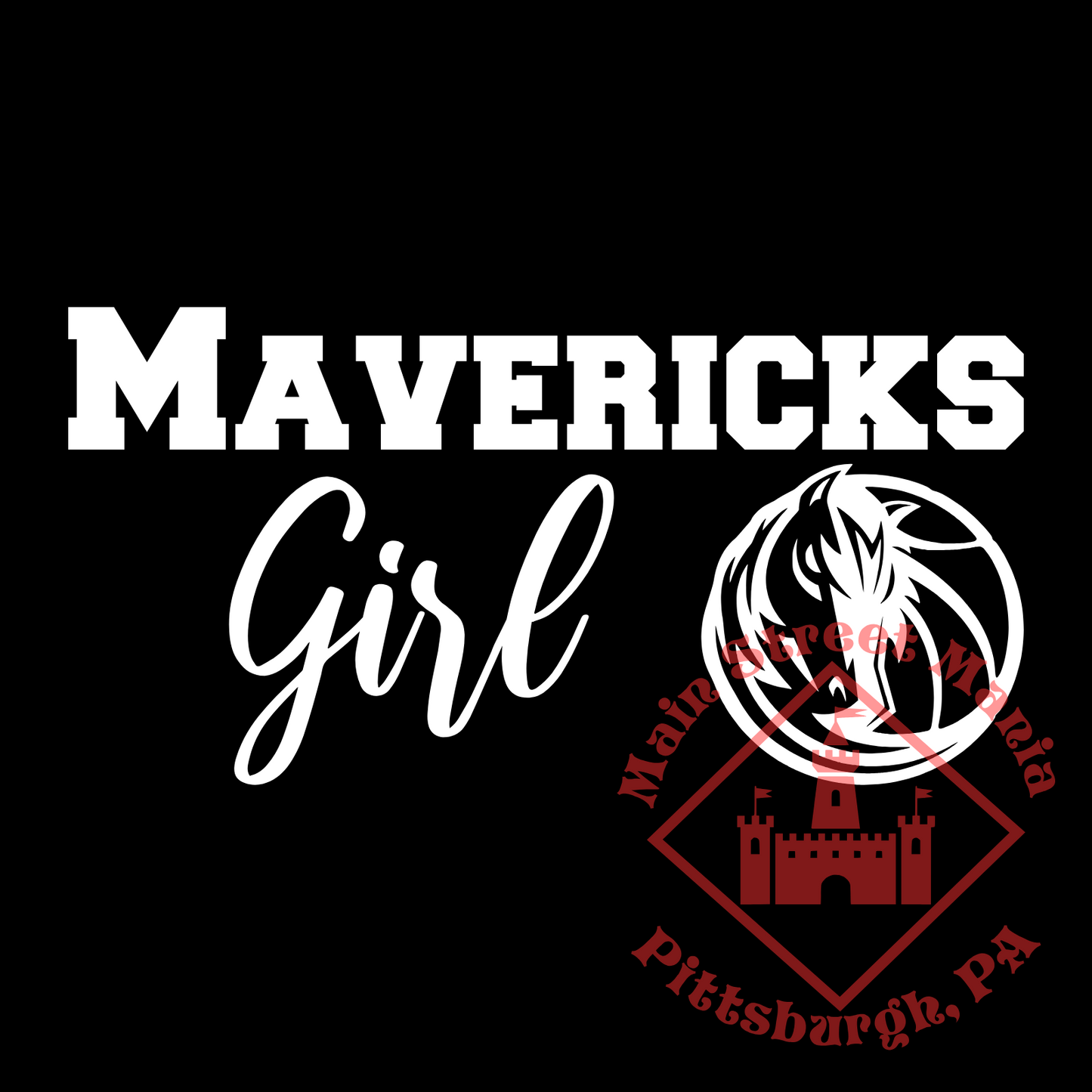 Mavericks Girl Sticker Decal