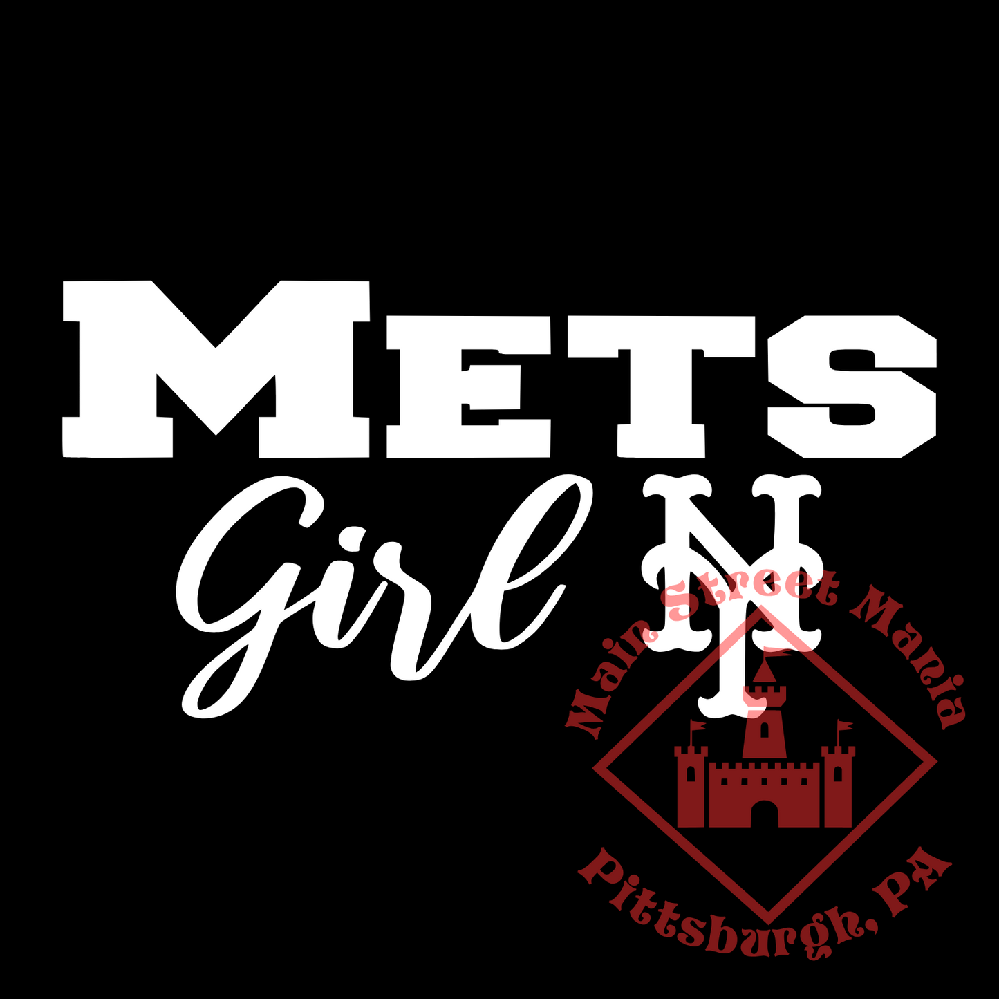 Mets Girl Sticker Decal