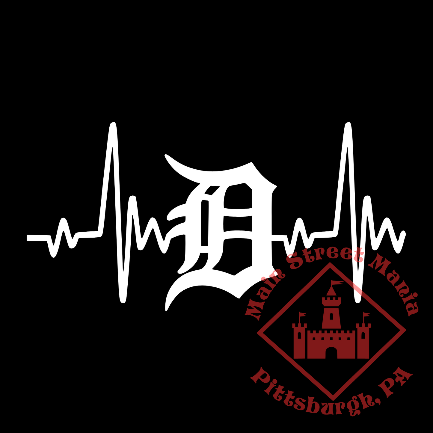 Tigers Heartbeat Sticker Decal